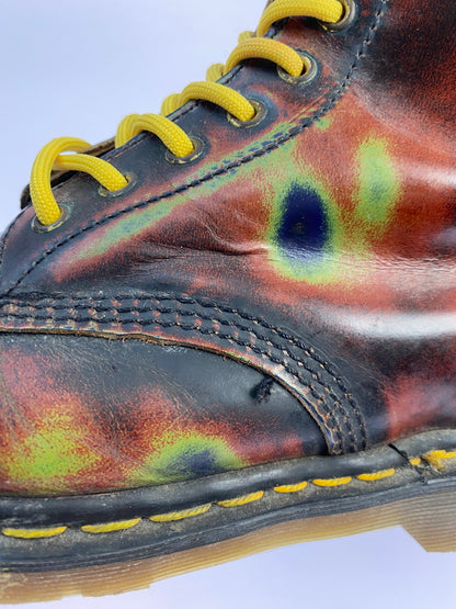 【中古品】【メンズ】 DR.MARTENS ドクターマーチン RUB OFF GRUNGE 8HOLE BOOTS 靴 シューズ ブーツ 164-260531-AS-75-min サイズ：下記参照 カラー：マルチカラー 万代Net店