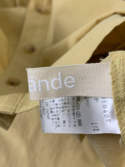 【中古品】【レディース】 LEINWANDE ラインヴァンド COTTON CROPPED SHIRTS 0224010402 コットン クロップド シャツ レディース トップス 170-260612-em-34-min サイズ：F カラー：マスタード 万代Net店