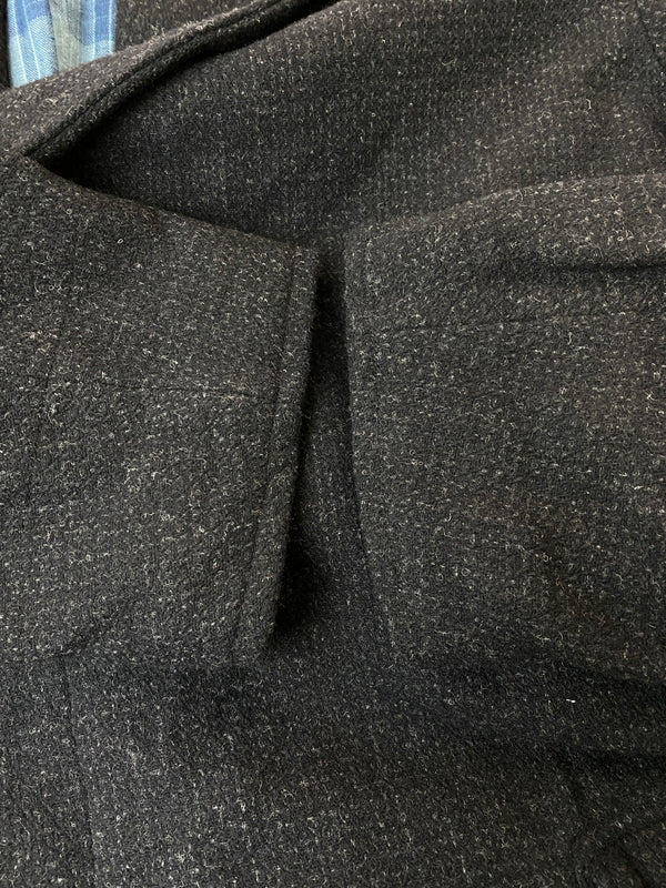 【中古品】【メンズ】 SUGAR CANE シュガーケーン 20OZ WOOL COVERT CHECK COAT SC14287 ウールコバートチェックコート アウター 145-260602-yn-18-min サイズ：42 カラー：ブラック 万代Net店