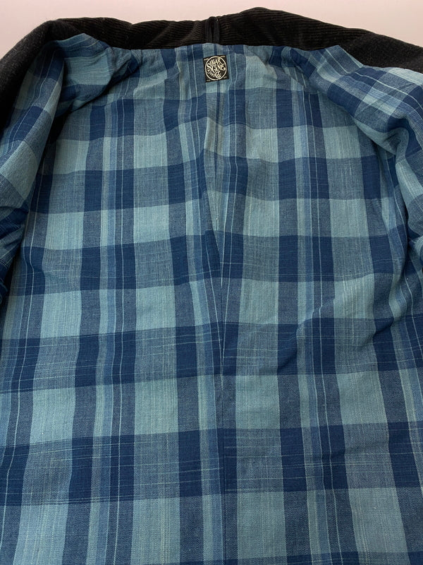 【中古品】【メンズ】 SUGAR CANE シュガーケーン 20OZ WOOL COVERT CHECK COAT SC14287 ウールコバートチェックコート アウター 145-260602-yn-18-min サイズ：42 カラー：ブラック 万代Net店