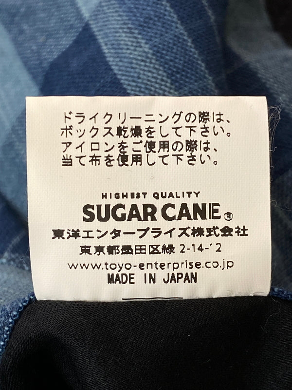【中古品】【メンズ】 SUGAR CANE シュガーケーン 20OZ WOOL COVERT CHECK COAT SC14287 ウールコバートチェックコート アウター 145-260602-yn-18-min サイズ：42 カラー：ブラック 万代Net店
