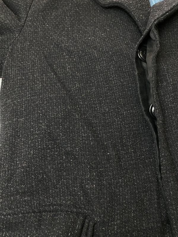 【中古品】【メンズ】 SUGAR CANE シュガーケーン 20OZ WOOL COVERT CHECK COAT SC14287 ウールコバートチェックコート アウター 145-260602-yn-18-min サイズ：42 カラー：ブラック 万代Net店