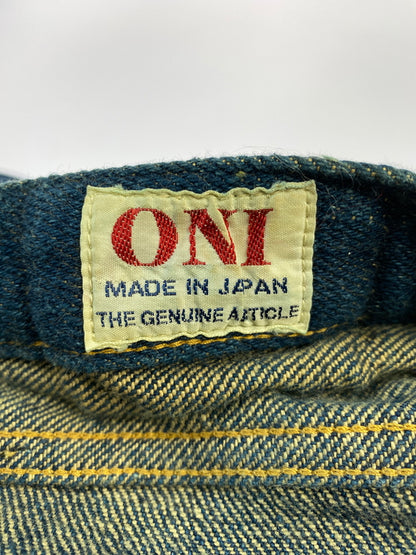【中古品】【メンズ】 ONI DENIM オニ デニム RELAX TAPERED DENIM PANT ONI-122ZR-S リラックステーパード 20オンス デニムパンツ メンズ ボトムス ジーパン ジーンズ 156-260612-em-30-min サイズ：32 カラー：インディゴブルー 万代Net店