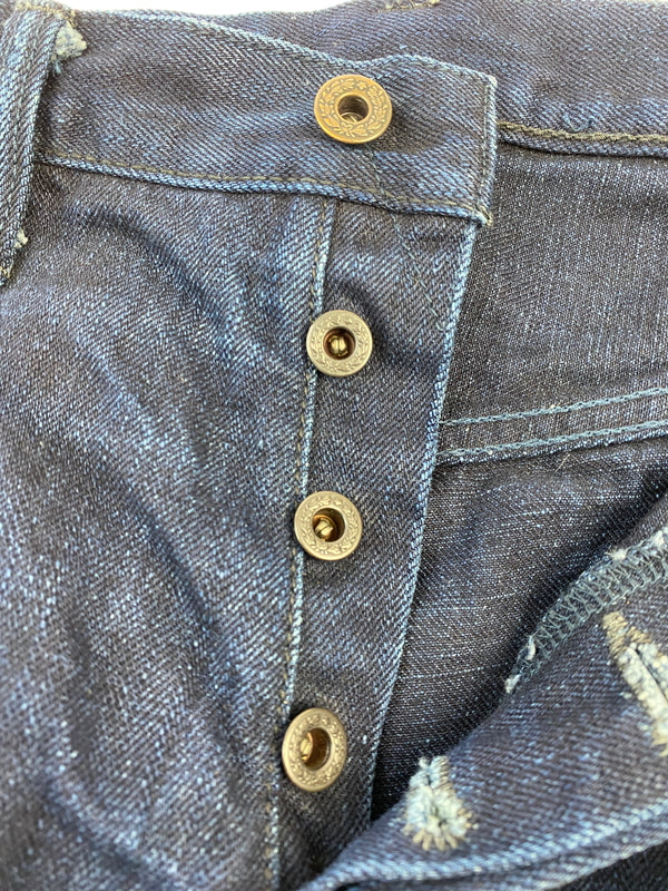 【中古品】【メンズ】 ONI DENIM オニ デニム RELAX TAPERED DENIM PANT ONI-612 リラックス テーパード デニム パンツ メンズ ボトムス ジーンズ ジーパン 156-260612-em-31-min サイズ：32 カラー：インディゴブルー 万代Net店