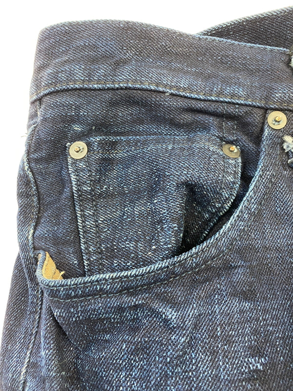 【中古品】【メンズ】 ONI DENIM オニ デニム RELAX TAPERED DENIM PANT ONI-612 リラックス テーパード デニム パンツ メンズ ボトムス ジーンズ ジーパン 156-260612-em-31-min サイズ：32 カラー：インディゴブルー 万代Net店