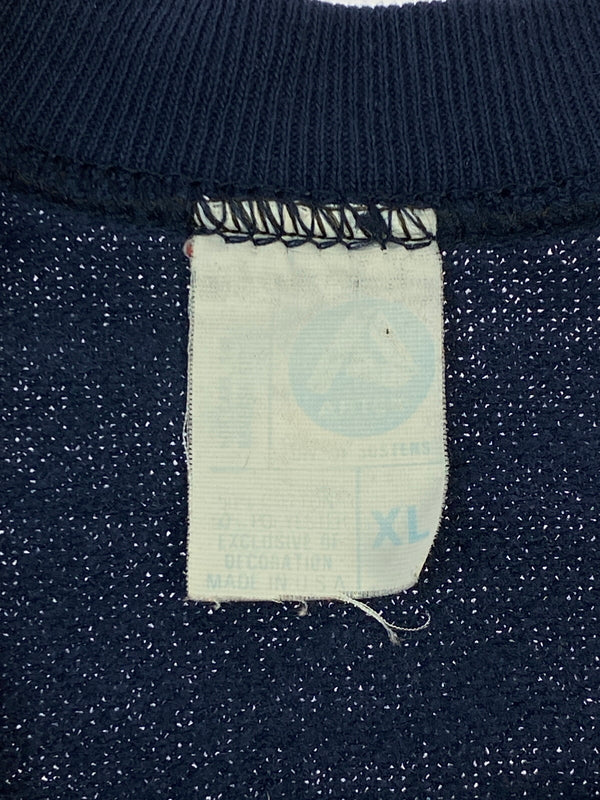 【中古品】【メンズ】 ARTEX アーテックス 80S SNOOPY BUFFALO SWEATSHIRT 80年代 スヌーピー バッファロー スウェットシャツ メンズ 長袖 トップス 146-260612-em-23-min サイズ：XL カラー：ネイビー 万代Net店