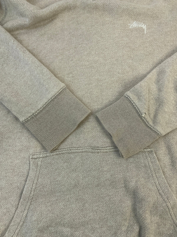 【現状渡し品】【メンズ】 STUSSY ステューシー 前V LOGO HOODIE プルオーバーパーカー 142-260604-AS-19-min サイズ：S カラー：ベージュ 万代Net店