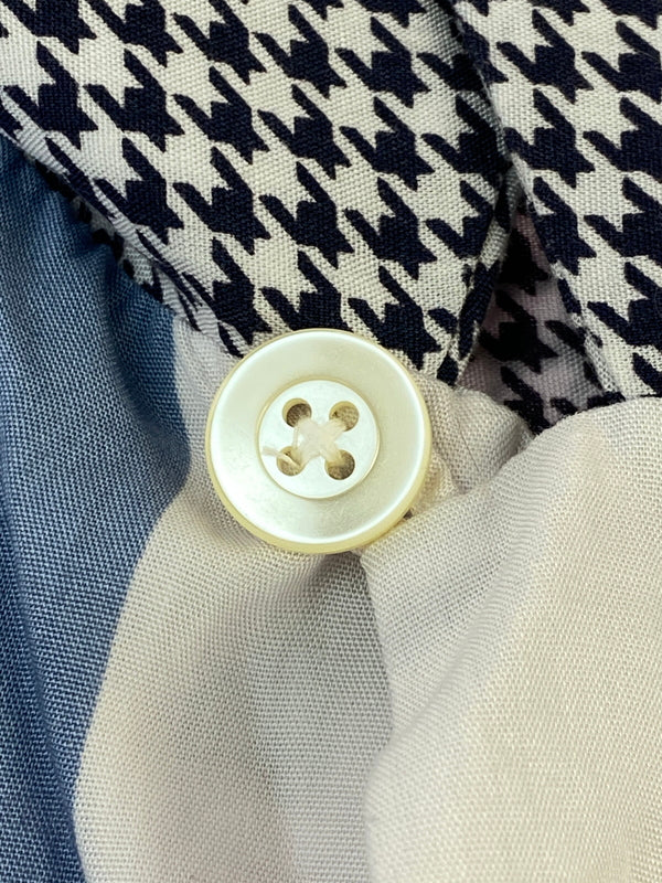 【中古品】【メンズ】 USED RAYON SHIRT レーヨンシャツ ロングスリーブ 長袖シャツ 146-260604-AS-21-min サイズ：下記参照 カラー：ブルー/ホワイト/千鳥 万代Net店