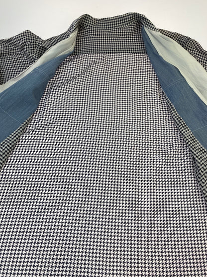 【中古品】【メンズ】 USED RAYON SHIRT レーヨンシャツ ロングスリーブ 長袖シャツ 146-260604-AS-21-min サイズ：下記参照 カラー：ブルー/ホワイト/千鳥 万代Net店