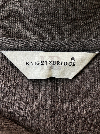 【中古品】【メンズ】 KNIGHTSBRIDGE ナイツブリッジ LS KNIT POLO 長袖 ニット ポロ メンズ ポロシャツ トップス 146-260717-em-44-min サイズ：Ｌ カラー：チャコール 万代Net店