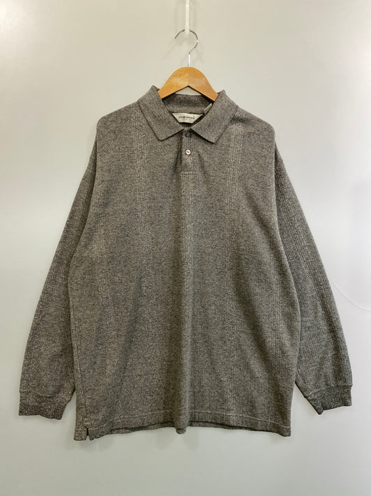 【中古品】【メンズ】 KNIGHTSBRIDGE ナイツブリッジ LS KNIT POLO 長袖 ニット ポロ メンズ ポロシャツ トップス 146-260717-em-45-min サイズ：Ｌ カラー：グレー 万代Net店