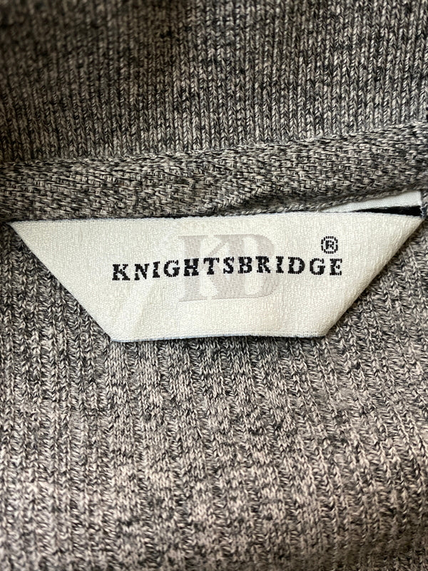 【中古品】【メンズ】 KNIGHTSBRIDGE ナイツブリッジ LS KNIT POLO 長袖 ニット ポロ メンズ ポロシャツ トップス 146-260717-em-45-min サイズ：Ｌ カラー：グレー 万代Net店