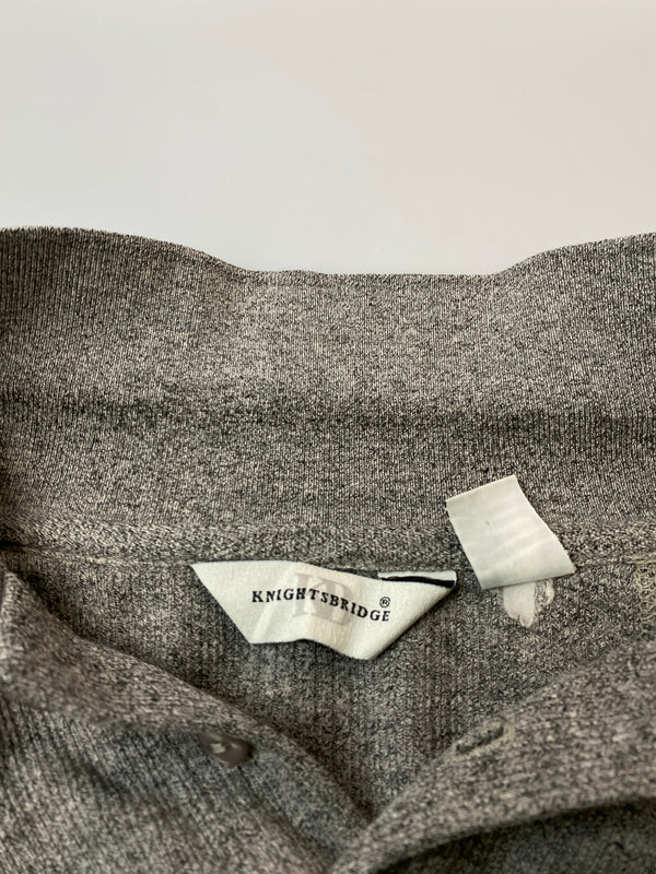 【中古品】【メンズ】 KNIGHTSBRIDGE ナイツブリッジ LS KNIT POLO 長袖 ニット ポロ メンズ ポロシャツ トップス 146-260717-em-45-min サイズ：Ｌ カラー：グレー 万代Net店