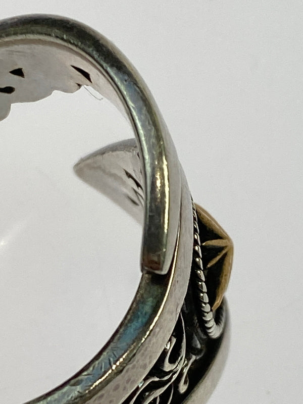 【中古品】【メンズ】 SAAD サード 925 スネークリング シルバー リング 指輪 アクセサリー 191-260603-em-23-min カラー：シルバー 23号 万代Net店