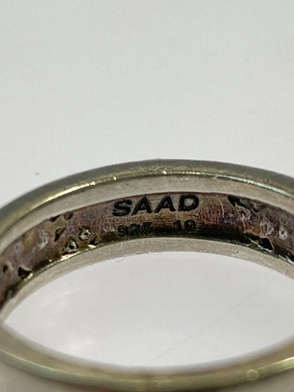 【中古品】【メンズ】 SAAD サード 925 唐草 太陽神 アラベスク リング 指輪 アクセサリー シルバー 191-260603-em-24-min カラー：シルバー 19号 万代Net店