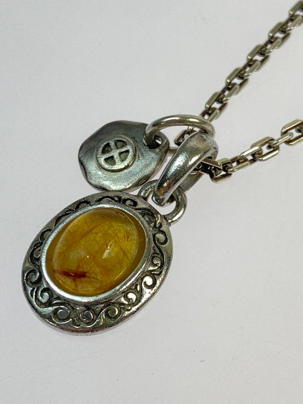 【中古品】【メンズ】 SAAD サード 925 色石付ネックレス アクセサリー 191-260531-AS-82-min カラー：シルバー 万代Net店