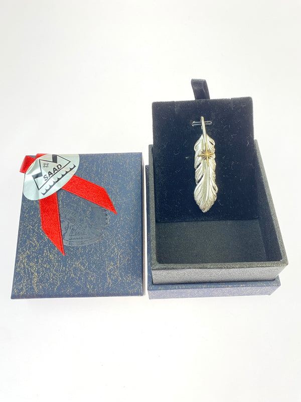 【中古品】【メンズ】 SAAD サード 925 太陽神 フェザー ペンダントトップのみ 191-260531-AS-81-min カラー：シルバー 万代Net店