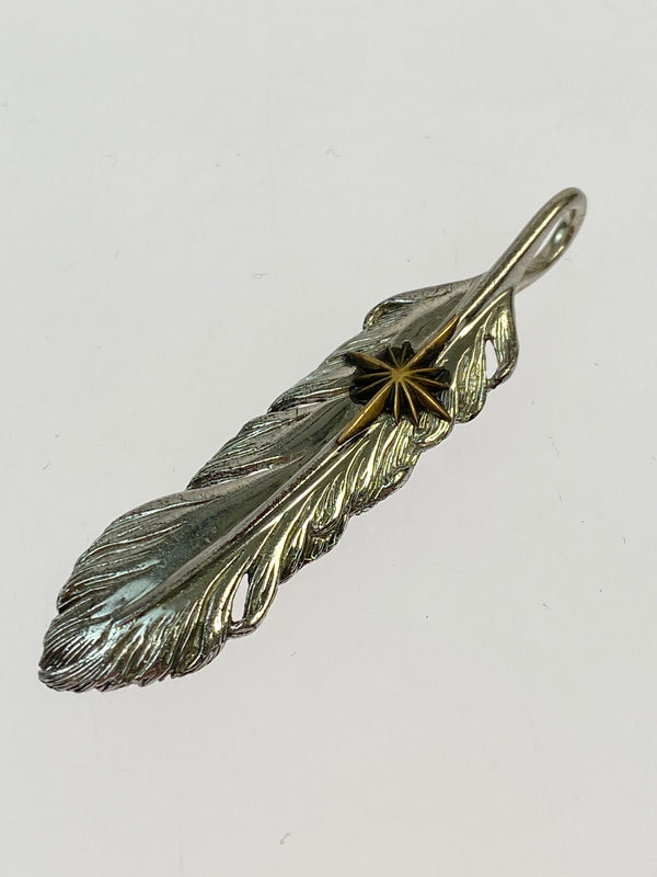 【中古品】【メンズ】 SAAD サード 925 太陽神 フェザー ペンダントトップのみ 191-260531-AS-81-min カラー：シルバー 万代Net店