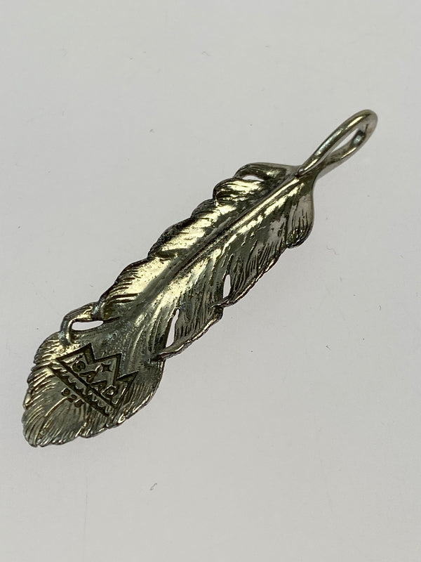 【中古品】【メンズ】 SAAD サード 925 太陽神 フェザー ペンダントトップのみ 191-260531-AS-81-min カラー：シルバー 万代Net店