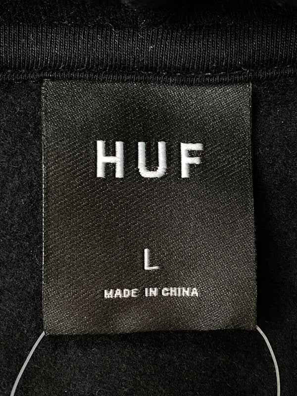 【中古品】【メンズ】 HUF ハフ COAST 2 COAST P O HOODIE コースト・トゥ・コースト プルオーバー フーディー メンズ トップス パーカ 142-260717-em-25-min サイズ：Ｌ カラー：ブラック 万代Net店