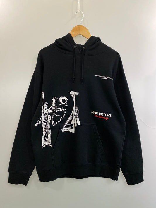 【中古品】【メンズ】 HUF ハフ COAST 2 COAST P O HOODIE コースト・トゥ・コースト プルオーバー フーディー メンズ トップス パーカ 142-260717-em-24-min サイズ：Ｌ カラー：ブラック 万代Net店