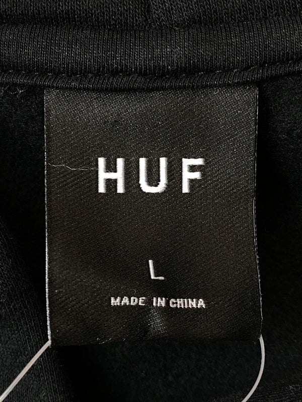 【中古品】【メンズ】 HUF ハフ COAST 2 COAST P O HOODIE コースト・トゥ・コースト プルオーバー フーディー メンズ トップス パーカ 142-260717-em-24-min サイズ：Ｌ カラー：ブラック 万代Net店
