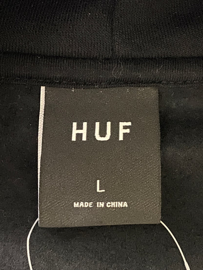 【中古品】【メンズ】 HUF ハフ COAST 2 COAST P O HOODIE コースト・トゥ・コースト プルオーバー フーディー メンズ トップス パーカ 142-260717-em-23-min サイズ：Ｌ カラー：ブラック 万代Net店