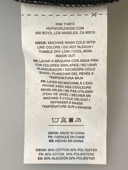 【中古品】【メンズ】 HUF ハフ COAST 2 COAST P O HOODIE コースト・トゥ・コースト プルオーバー フーディー メンズ トップス パーカ 142-260717-em-23-min サイズ：Ｌ カラー：ブラック 万代Net店