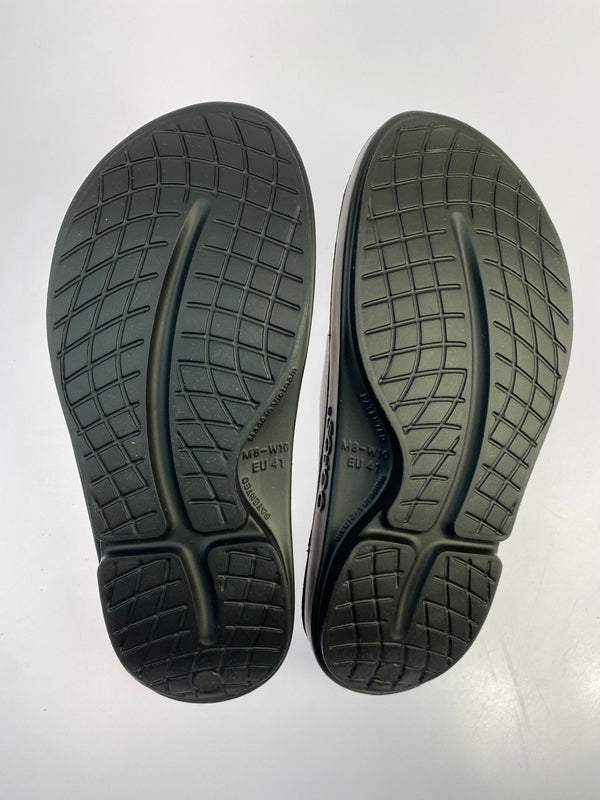 【中古美品】【メンズ】 OOFOS OOAHH ウーフォスウーアー RECOVERY SANDAL 靴 シューズ サンダル 164-260531-AS-74-min サイズ：M8W10 カラー：ブラック 万代Net店