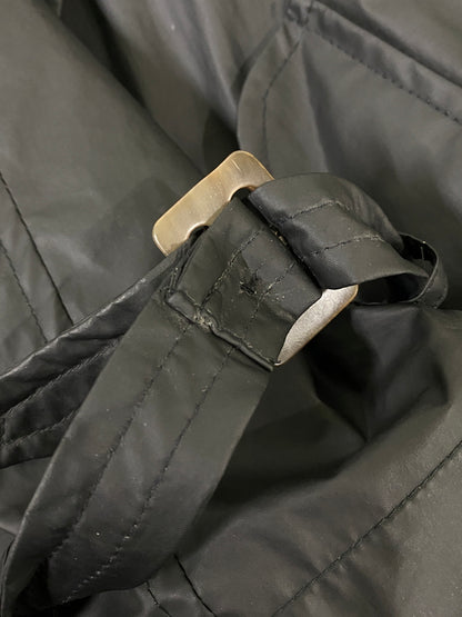 【現状渡し品】【メンズ】 GIORGIO ARMANI CLASSICO ジョルジオアルマーニ クラシコ NYLON TRENCH COAT ナイロン トレンチ コート メンズ アウター 141-260615-em-05-min カラー：ブラック 万代Net店