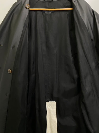 【現状渡し品】【メンズ】 GIORGIO ARMANI CLASSICO ジョルジオアルマーニ クラシコ NYLON TRENCH COAT ナイロン トレンチ コート メンズ アウター 141-260615-em-05-min カラー：ブラック 万代Net店