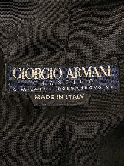 【現状渡し品】【メンズ】 GIORGIO ARMANI CLASSICO ジョルジオアルマーニ クラシコ NYLON TRENCH COAT ナイロン トレンチ コート メンズ アウター 141-260615-em-05-min カラー：ブラック 万代Net店
