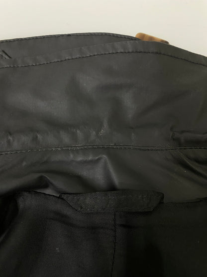 【現状渡し品】【メンズ】 GIORGIO ARMANI CLASSICO ジョルジオアルマーニ クラシコ NYLON TRENCH COAT ナイロン トレンチ コート メンズ アウター 141-260615-em-05-min カラー：ブラック 万代Net店