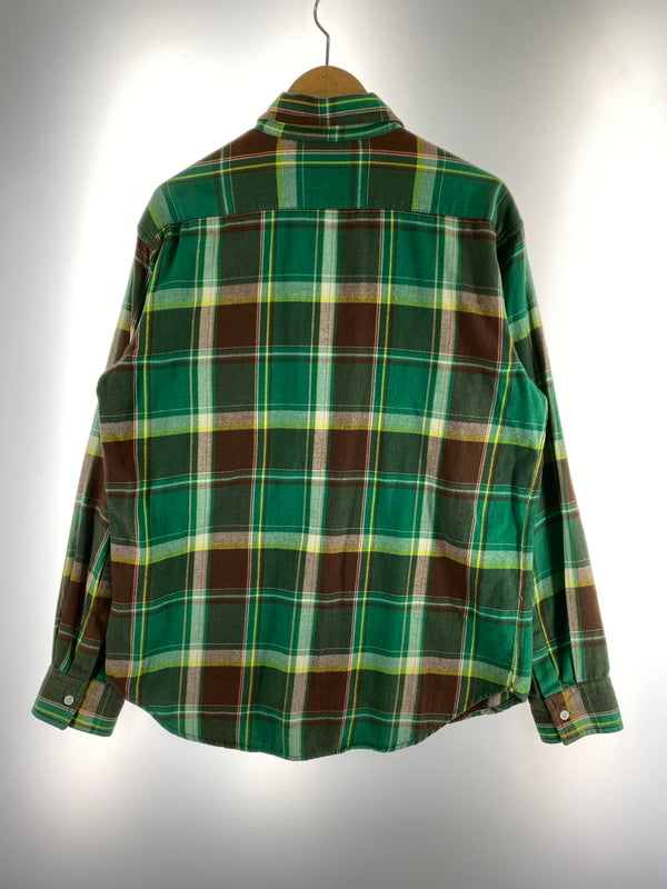 【中古品】【メンズ】 STUSSY ステューシー 00S CHECK L S SHIRT 00年代 チェック 長袖シャツ メンズ トップス ヴィンテージ 142-260612-em-19-min サイズ：M カラー：グリーン系 万代Net店