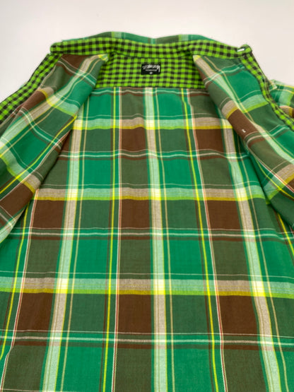 【中古品】【メンズ】 STUSSY ステューシー 00S CHECK L S SHIRT 00年代 チェック 長袖シャツ メンズ トップス ヴィンテージ 142-260612-em-19-min サイズ：M カラー：グリーン系 万代Net店