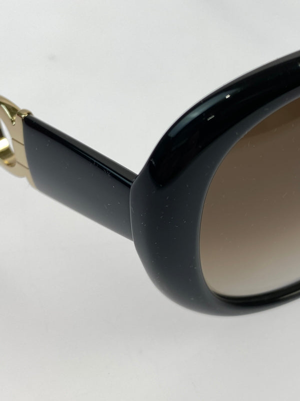 【中古品】【メンズ/レディース】 SALVATORE FERRAGAMO サルヴァトーレフェラガモ SUNGLASSES サングラス メガネ ファッション アクセサリー 203-260603-em-27-min カラー：ブラック/ブラウン 万代Net店