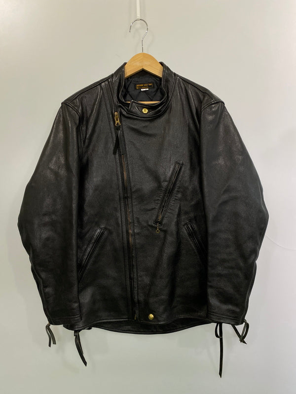 【中古品】【メンズ】 WESTRIDE ウエストライド OAK CANYON LEATHER JACKET オークキャニオンレザージャケット アウター 145-260602-yn-08-min サイズ：42 カラー：ブラック 万代Net店