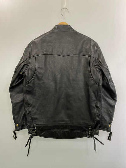 【中古品】【メンズ】 WESTRIDE ウエストライド OAK CANYON LEATHER JACKET オークキャニオンレザージャケット アウター 145-260602-yn-08-min サイズ：42 カラー：ブラック 万代Net店