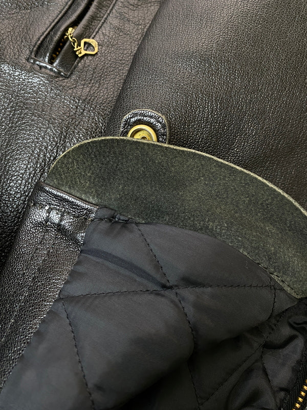 【中古品】【メンズ】 WESTRIDE ウエストライド OAK CANYON LEATHER JACKET オークキャニオンレザージャケット アウター 145-260602-yn-08-min サイズ：42 カラー：ブラック 万代Net店