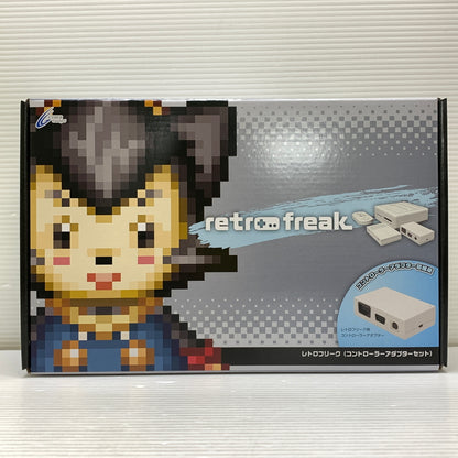 【中古品】 レトロフリーク (レトロゲーム互換機) (コントローラーアダプターセット) ゲームソフト レトロゲーム 023-260606-em-01-min 万代Net店