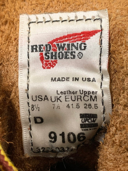 【中古品】【メンズ】 RED WING レッドウィング IRISH SETTER 9106 アイリッシュセッター メンズ ブーツ レザー シューズ 靴 164-260603-em-06-min サイズ：26.5cm カラー：レッドブラウン系 万代Net店