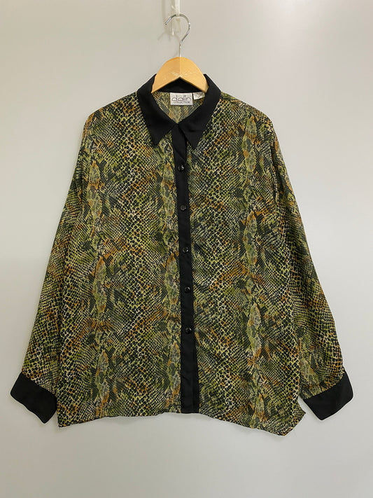 【中古品】【メンズ】 DALIN COLLECTION ダーリン コレクション POLYSTER SHIRT ポリエステル シャツ メンズ トップス 長袖 146-260615-em-02-min サイズ：XL カラー：マルチカラー 万代Net店
