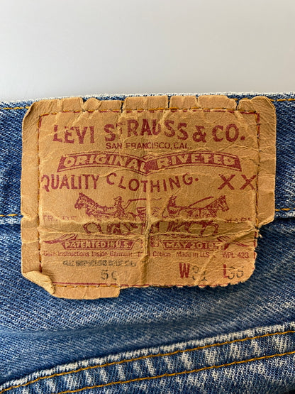 【中古品】【メンズ】 LEVI'S リーバイス 80's 501 DENIM PANTS 80年代 デニムパンツ ハチマル ボトムス 157-260602-yn-24-min サイズ：W31 L36 カラー：インディゴ 万代Net店