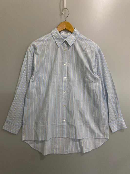 【中古品】【メンズ】 JOURNAL STANDARD ジャーナルスタンダード MULTI BIG SHIRT 25-050-400-5090-2-0 マルチ ビッグ シャツ 長袖 メンズ トップス 140-260615-em-03-min サイズ：F カラー：ライトブルー系 万代Net店