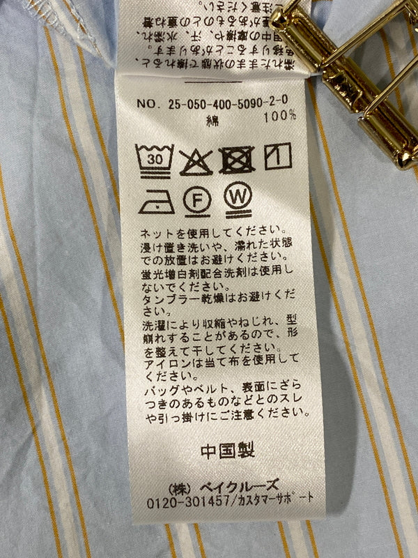 【中古品】【メンズ】 JOURNAL STANDARD ジャーナルスタンダード MULTI BIG SHIRT 25-050-400-5090-2-0 マルチ ビッグ シャツ 長袖 メンズ トップス 140-260615-em-03-min サイズ：F カラー：ライトブルー系 万代Net店