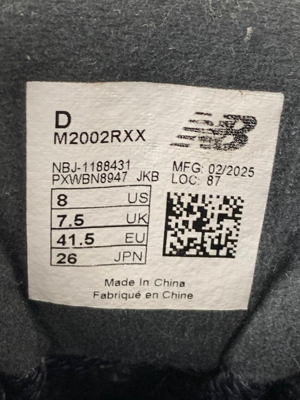 【中古品】【メンズ】 NEW BALANCE ニューバランス 2002R GORE-TEX M2002RXX ゴアテックス スニーカー メンズ シューズ 靴 162-260603-em-07-min サイズ：26.0cm カラー：BLACK WHITE 万代Net店