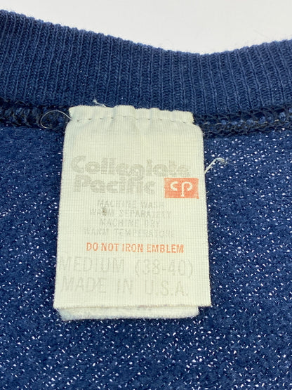 【中古品】【メンズ】 COLLEGIATE PACIFIC カレッジエイトパシフィック 80'S COLLEGE SWEATSHIRT スウェット トレーナー ヴィンテージ 146-260604-AS-14-min サイズ：M カラー：ネイビー 万代Net店