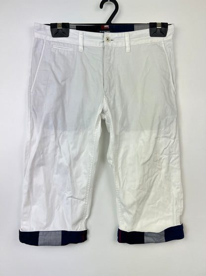 【中古品】【メンズ】 BLACK LABEL CRESTBRIDGE ブラックレーベル・クレストブリッジ NOVA CHECK HALF PANTS 51R72-324-02 ノヴァチェック ハーフパンツ ボトムス ショーツ 178-260620-kk-27-hon サイズ：76 カラー：ホワイト 万代Net店