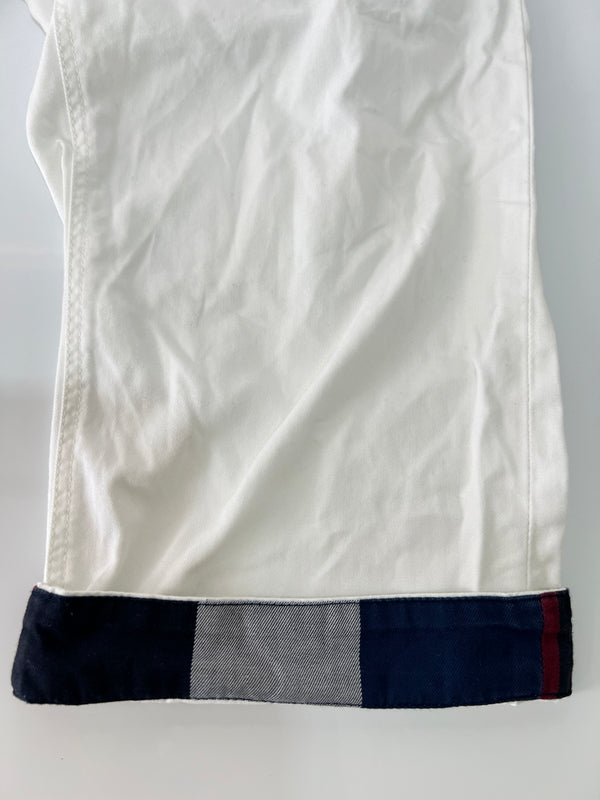 【中古品】【メンズ】 BLACK LABEL CRESTBRIDGE ブラックレーベル・クレストブリッジ NOVA CHECK HALF PANTS 51R72-324-02 ノヴァチェック ハーフパンツ ボトムス ショーツ 178-260620-kk-27-hon サイズ：76 カラー：ホワイト 万代Net店