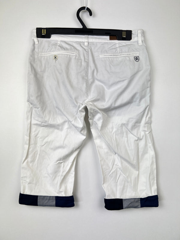 【中古品】【メンズ】 BLACK LABEL CRESTBRIDGE ブラックレーベル・クレストブリッジ NOVA CHECK HALF PANTS 51R72-324-02 ノヴァチェック ハーフパンツ ボトムス ショーツ 178-260620-kk-27-hon サイズ：76 カラー：ホワイト 万代Net店